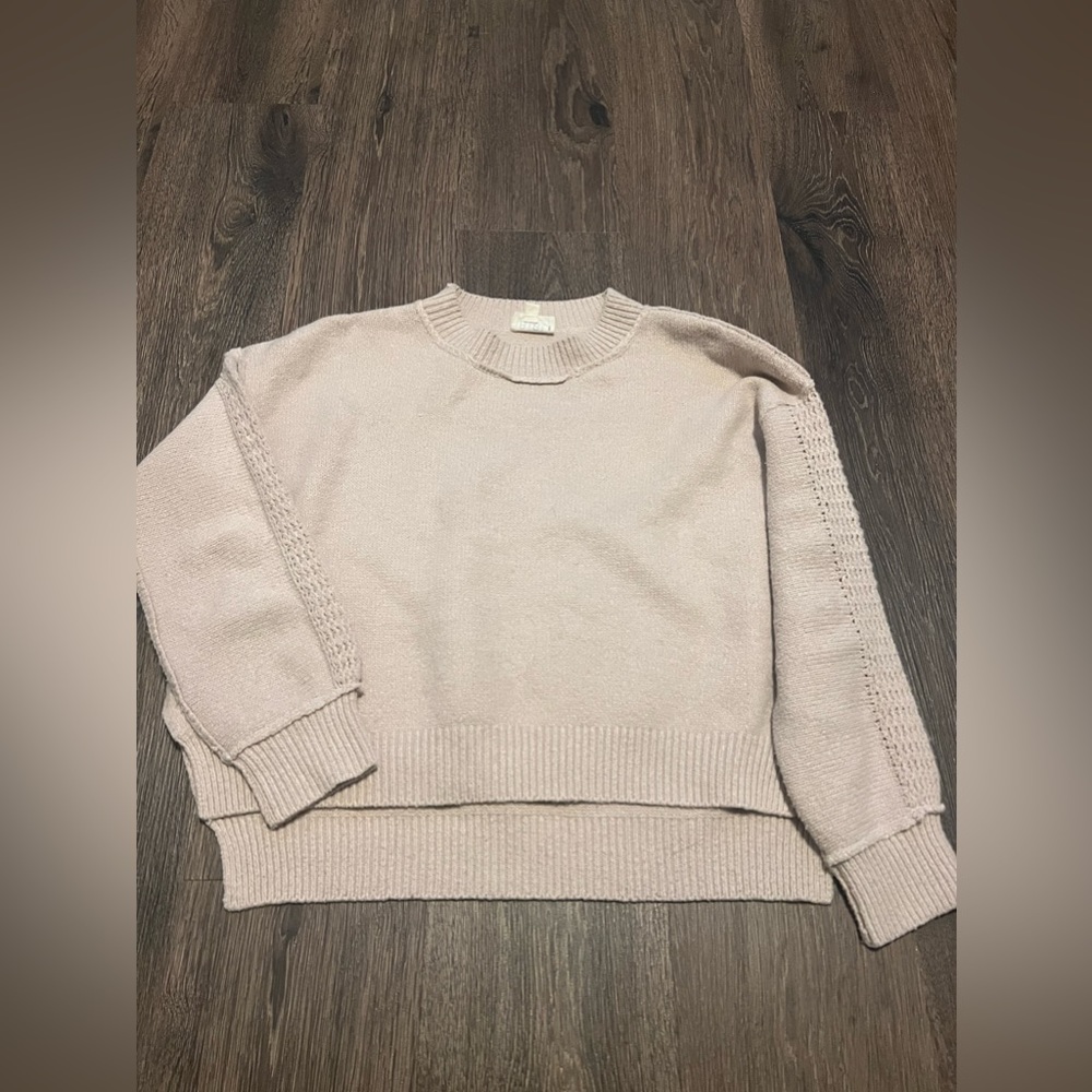 Tan knit sweater